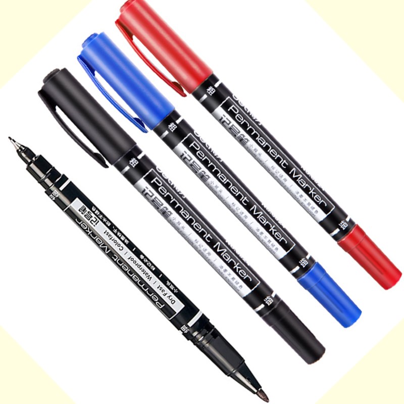 Fabric Marking Pen - Deli 0.5Mm/1Mm Dual Đầu Khô Nhanh