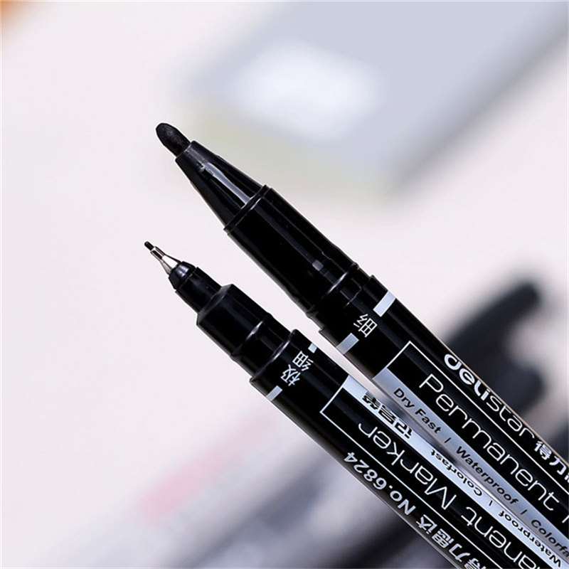 Deli 0.5Mm/1Mm Dual Đầu Khô Nh - đánh giá và giá Fabric Marking Pen