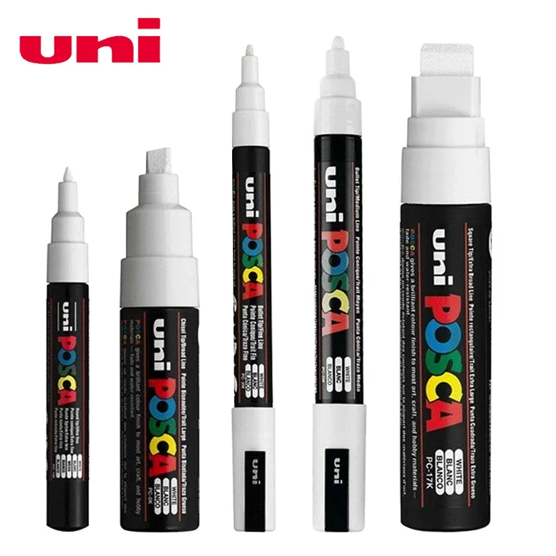 Posca White Marker Brush, Perm - đánh giá và giá Fabric Marking Pen