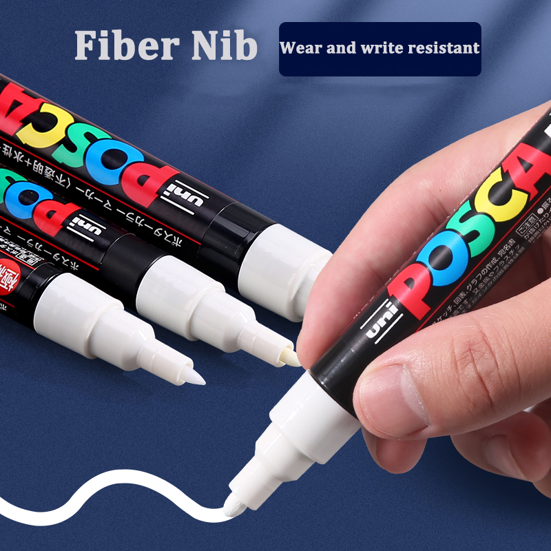 Posca White Marker Brush, Perm - đánh giá và giá Fabric Marking Pen