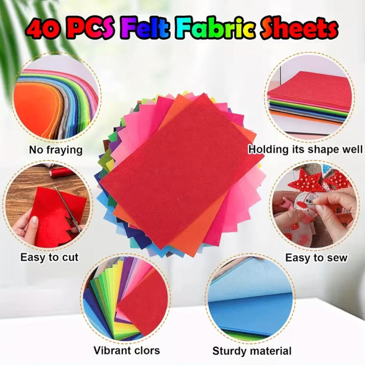 40PCS Felt Cloth Colored Felt  - đánh giá và giá Fabric Softener Sheet