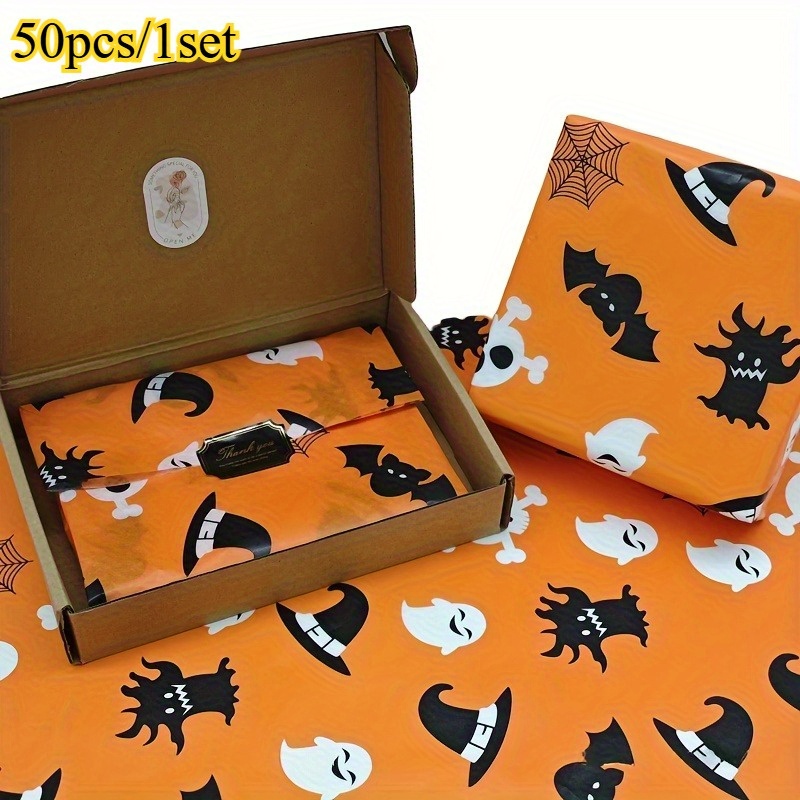 50 pcs Halloween Wrapping Pape - đánh giá và giá Pattern Tissue Paper