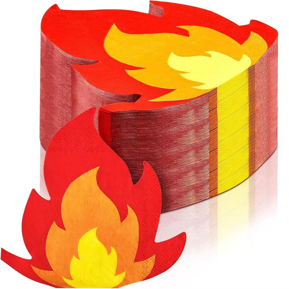 20PCS Unique Shape Flame Napki - đánh giá và giá Pattern Tissue Paper