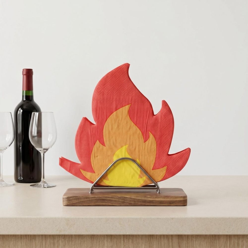 20PCS Unique Shape Flame Napki - đánh giá và giá Pattern Tissue Paper