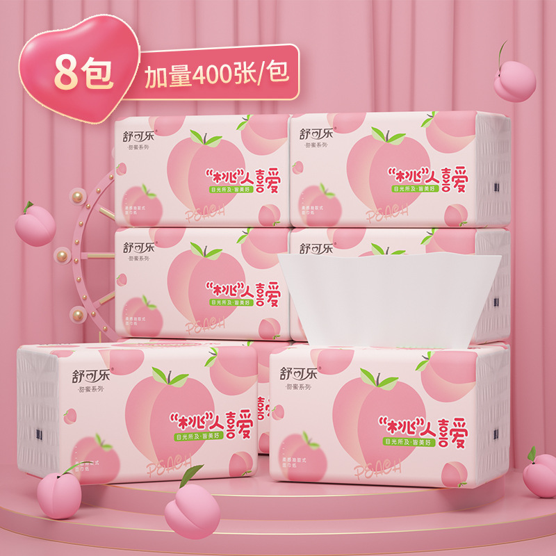 Cute Peach Pattern Facial Tiss - đánh giá và giá Pattern Tissue Paper