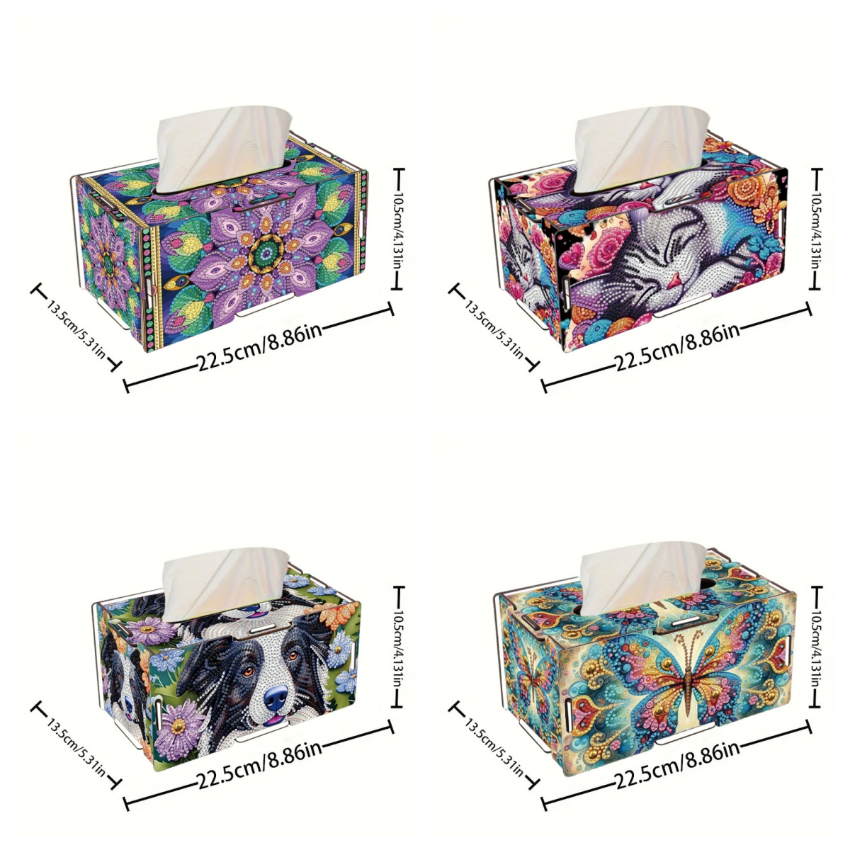 1 DIY Animal Pattern Round Dia - đánh giá và giá Pattern Tissue Paper