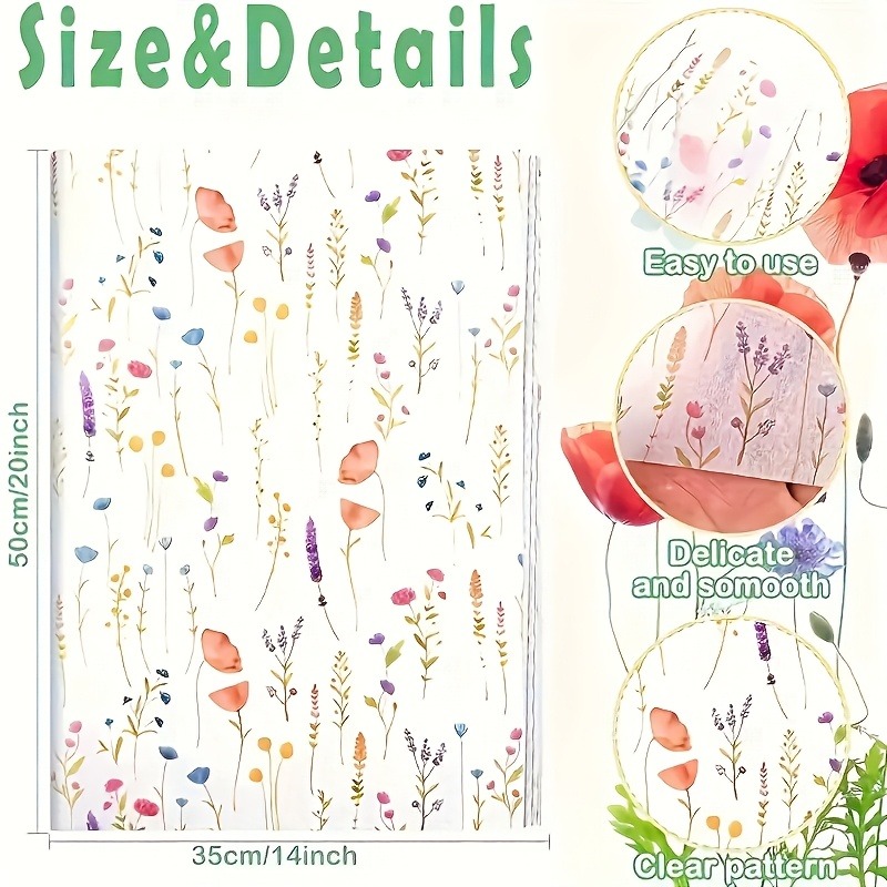 20 Sheets Lavender Print Gift  - đánh giá và giá Pattern Tissue Paper