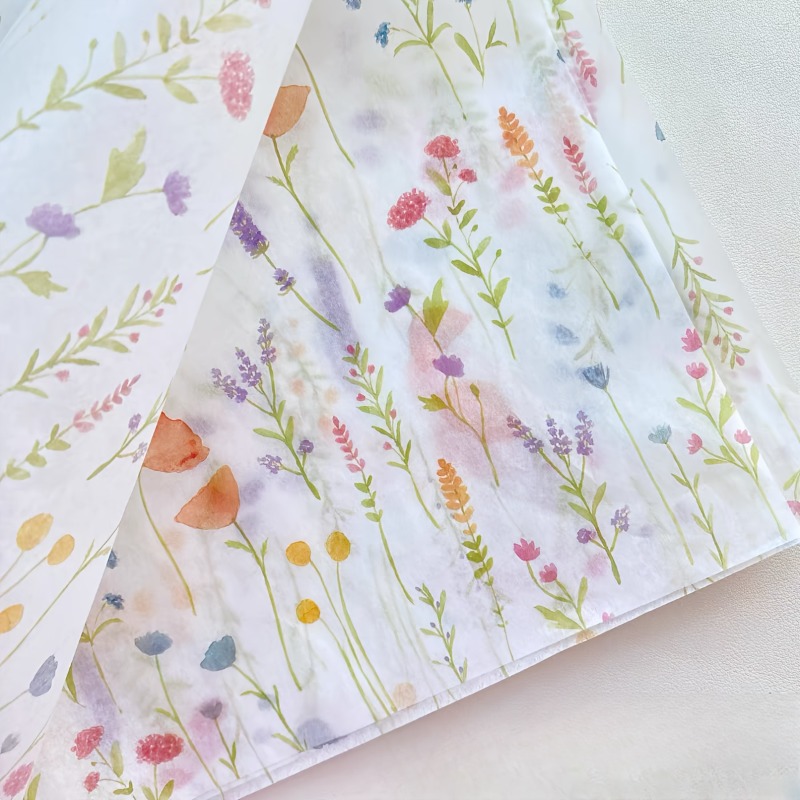 20 Sheets Lavender Print Gift  - đánh giá và giá Pattern Tissue Paper